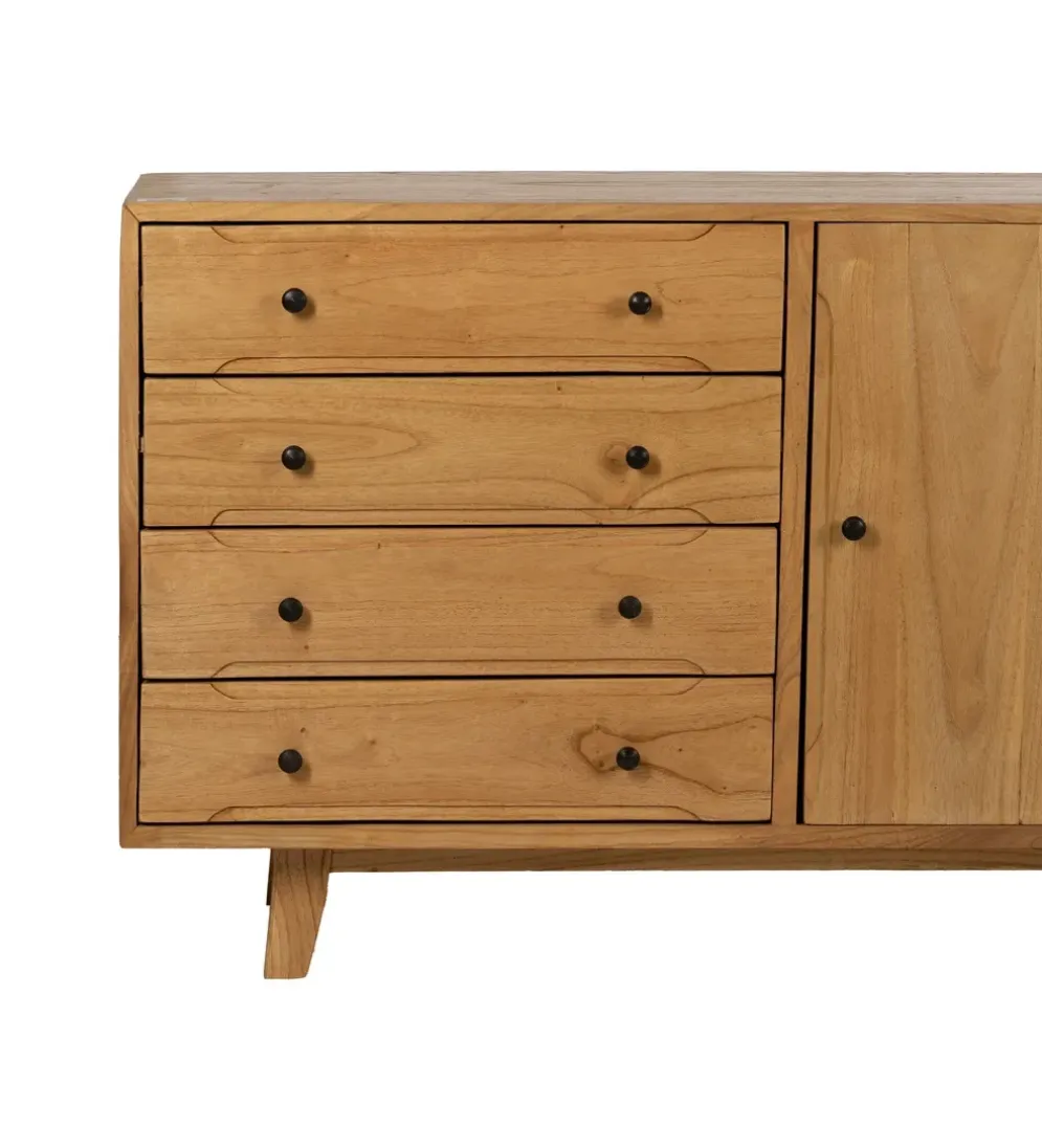 Komoda HOKON 130 cm drewno mindi