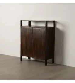 Komoda KURT 120 cm drewno mango ciemny brąz