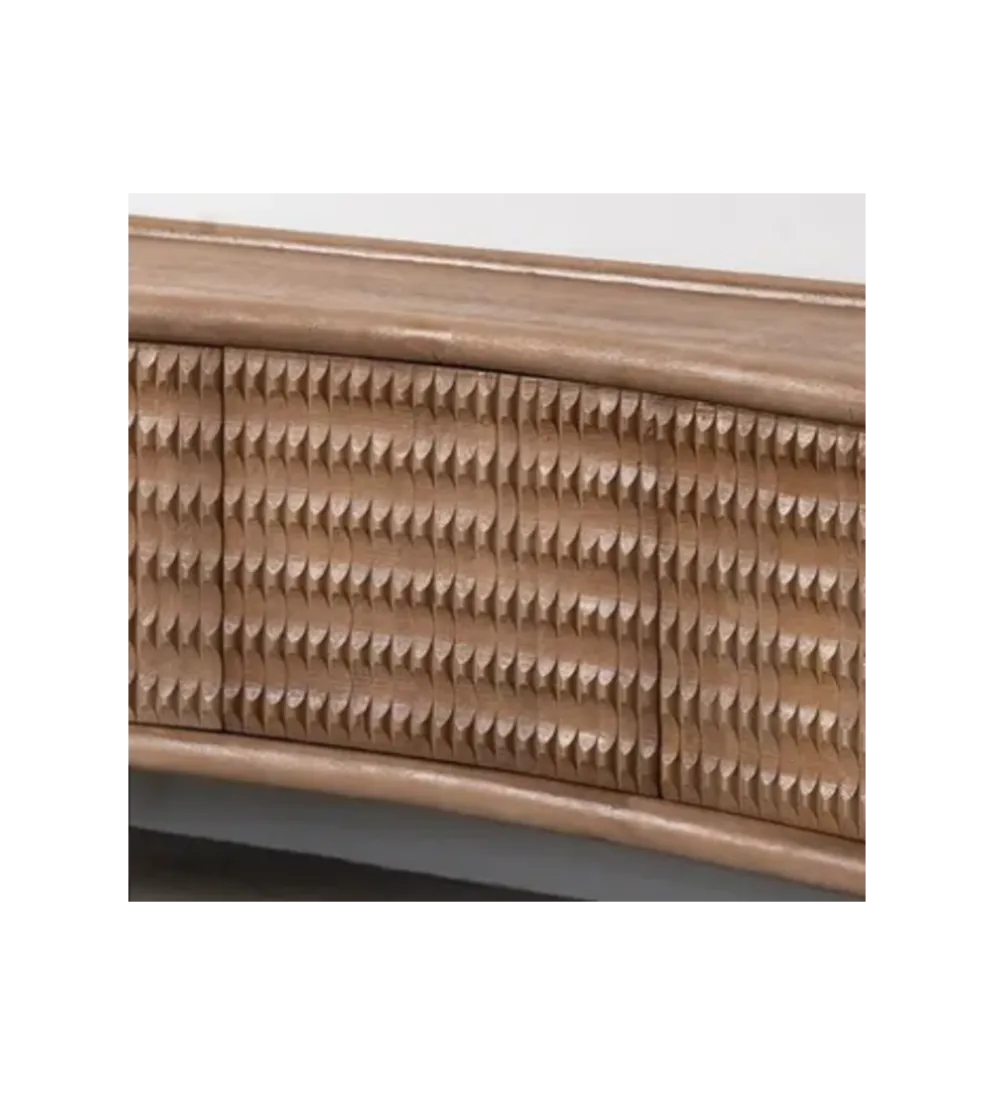Komoda LANZZI 120 cm czarny mat/dąb artisan