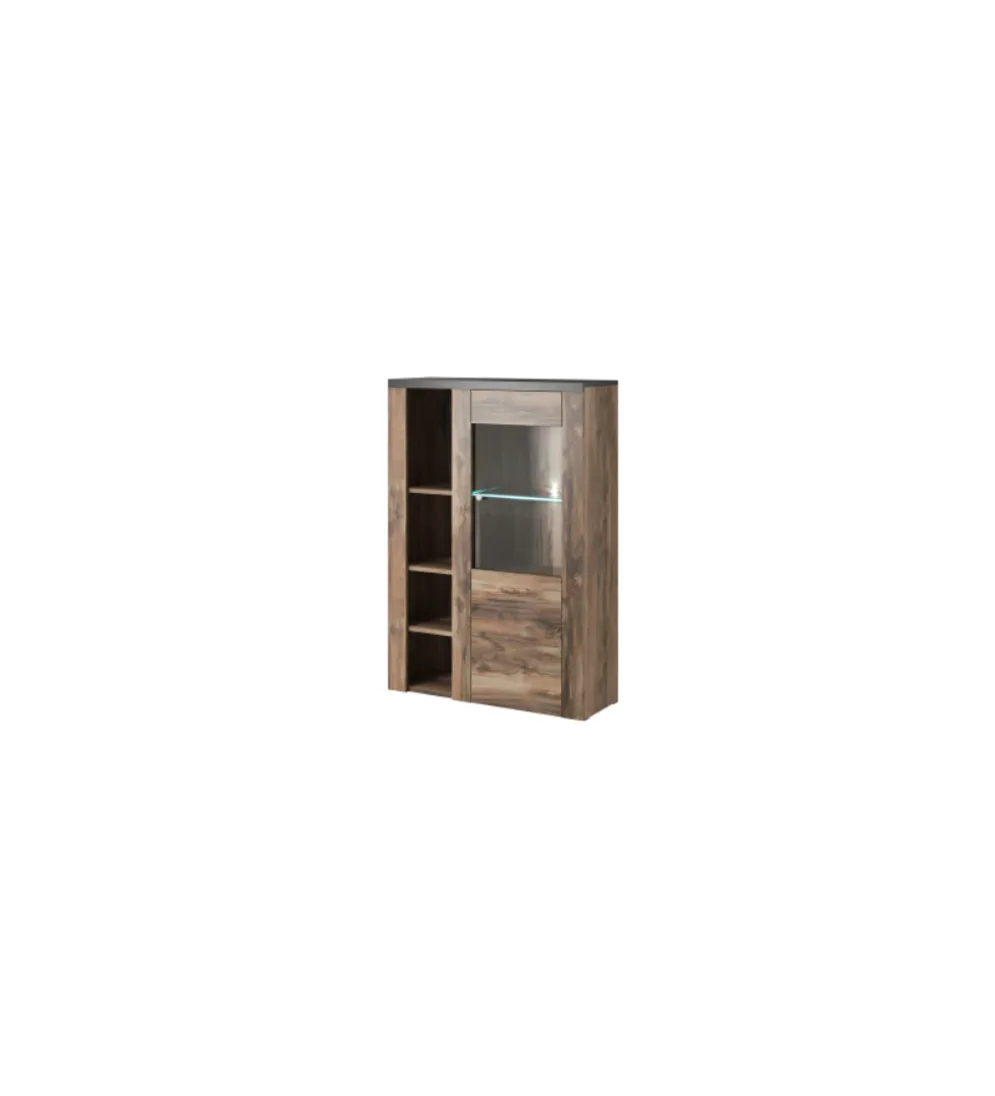 Komoda LARONA 100 Cm O Wybarwieniu Satin Nussbaum z kolorem Touchwood