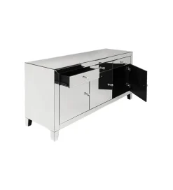Komoda lustrzana Luxury 140 cm transparentna