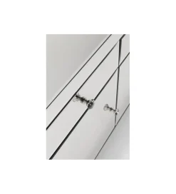 Komoda lustrzana Luxury 140 cm transparentna