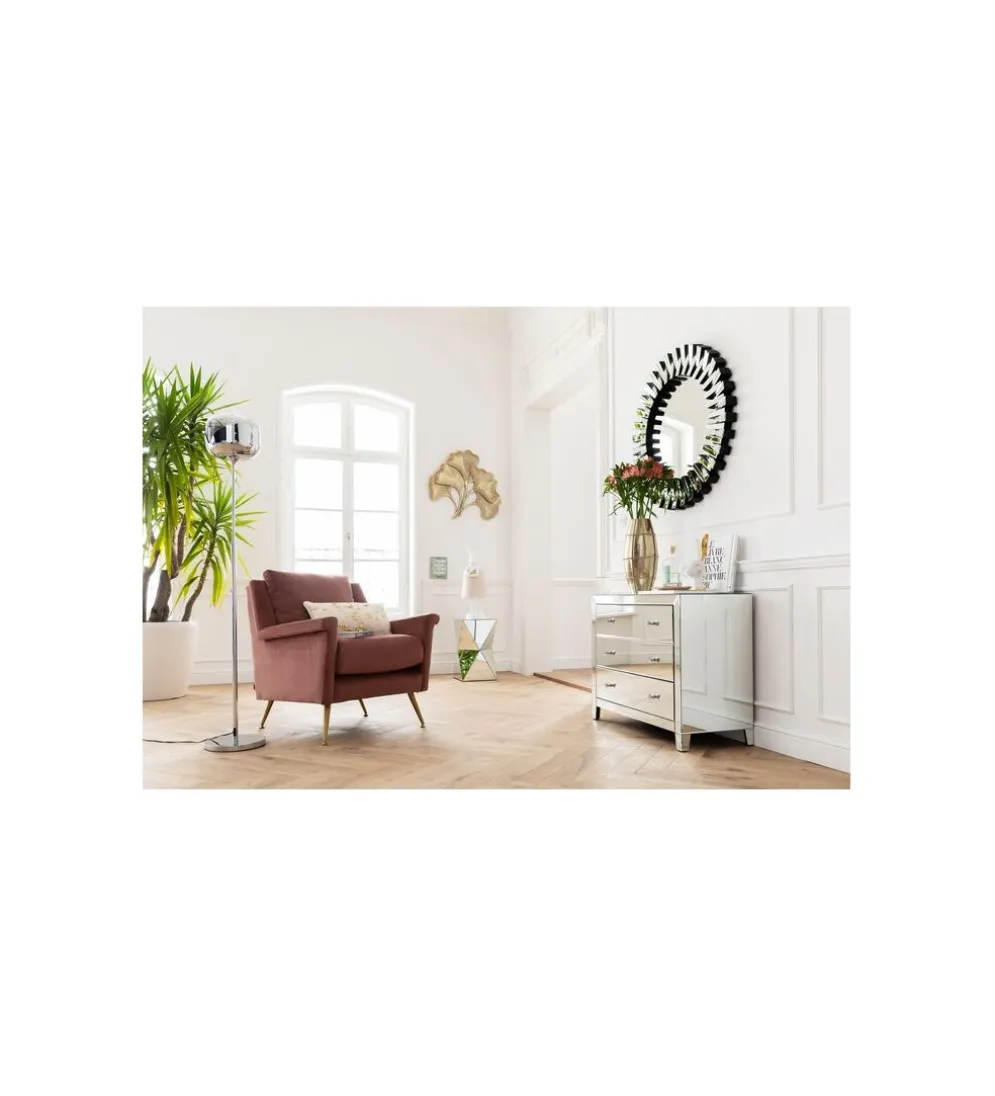 Komoda LUXURY 91 cm transparentna