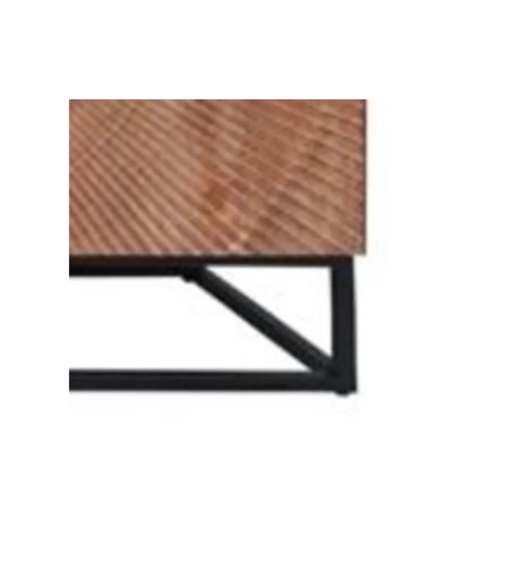 Komoda MADEIRA BRIGHT 100 x 90 cm drewno mango