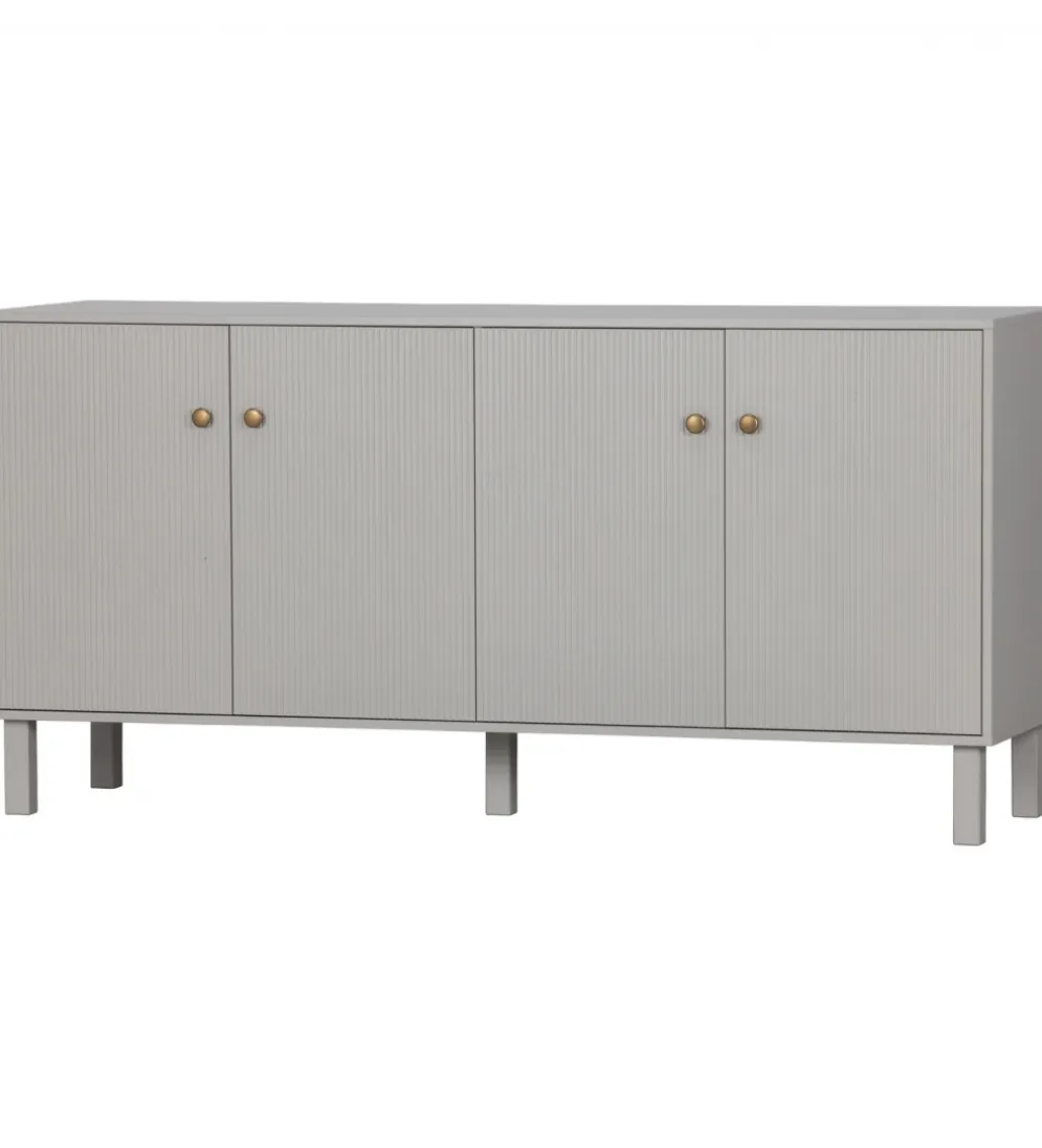 Komoda MADU 160 cm drewno sosna szara