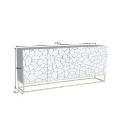 Komoda MASKAT 177 cm drewno mango brąz