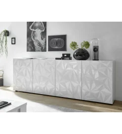 Komoda PRISMA 240 cm biała