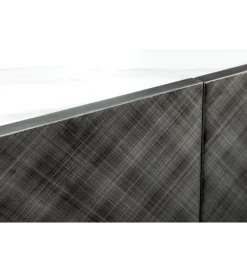 Komoda REFLECTION 150 cm efekt 3D marmur antracyt