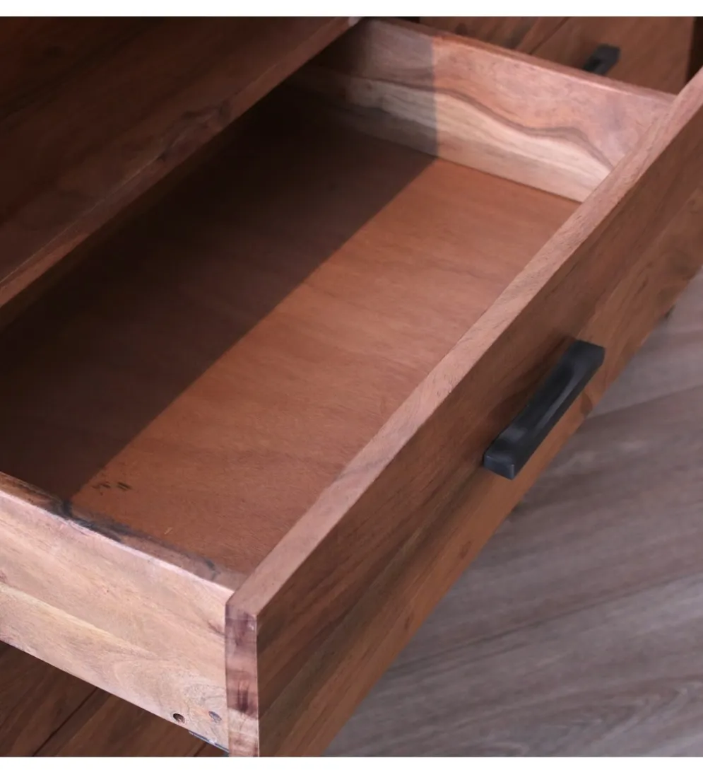 Komoda REGO 145 cm drewno akacja
