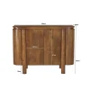 Komoda SALANO 105 cm drewno mango naturalny