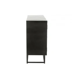 Komoda Shanil 120 cm drewno czarna