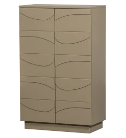 Komoda TEO 116 cm drewno sosny mud