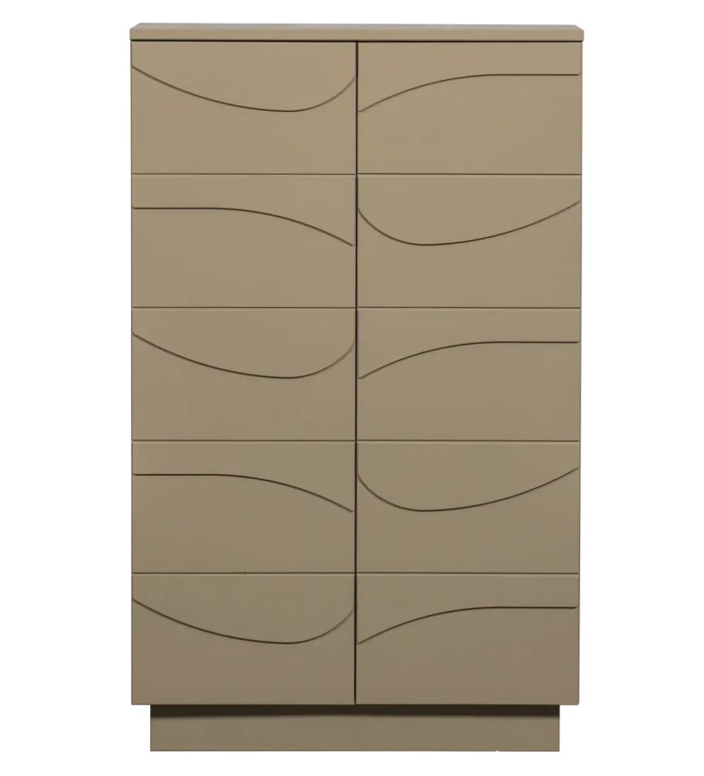 Komoda TEO 116 cm drewno sosny mud