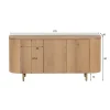 Komoda Tobago 170 cm naturalny