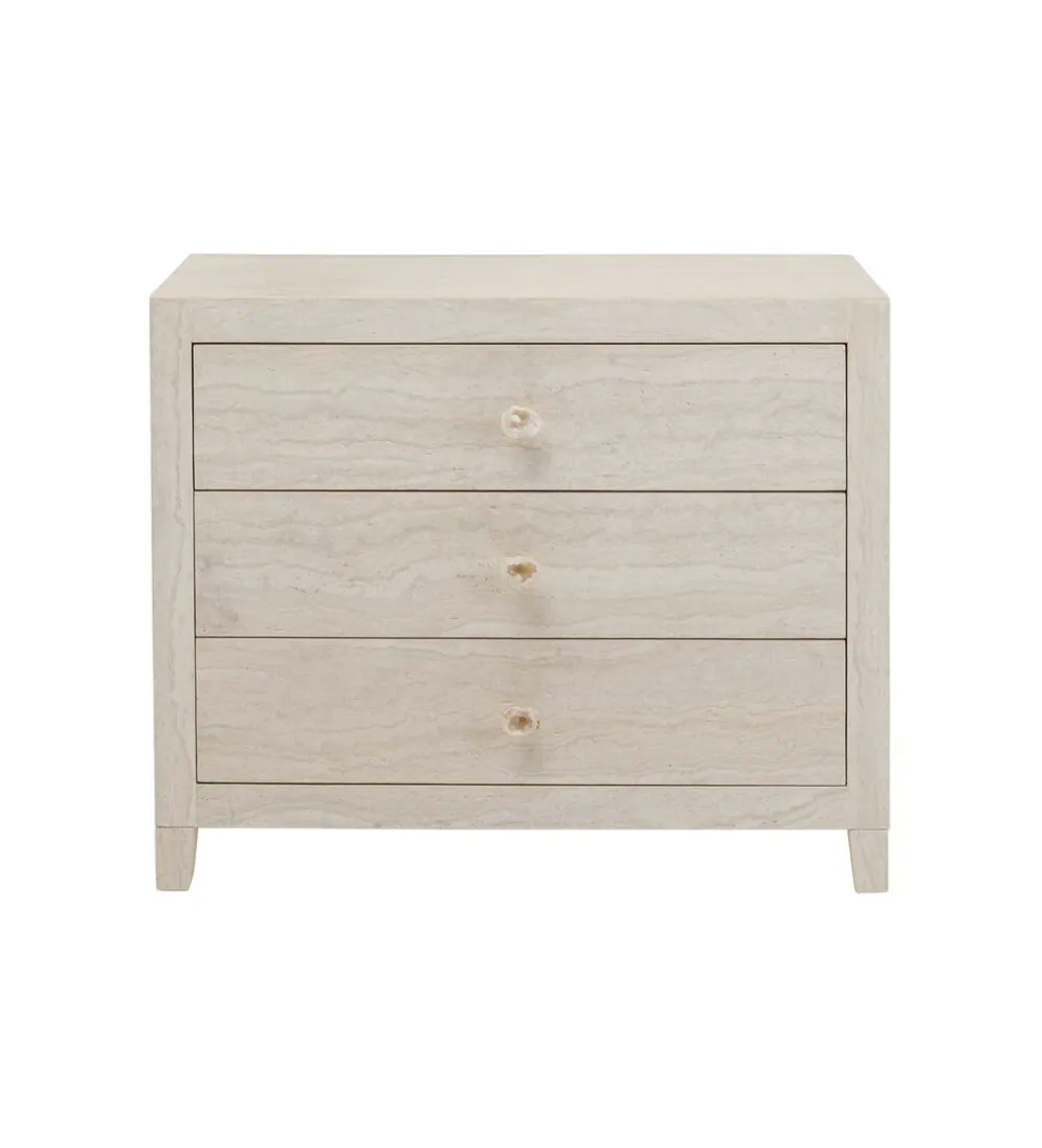Komoda TRAVERTINO 91 x 74 cm naturalna beżowa