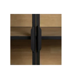 Komoda Witryna NEGRO 150 cm czarna