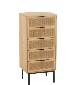 Komoda wysoka BASONOT 100 cm naturalna