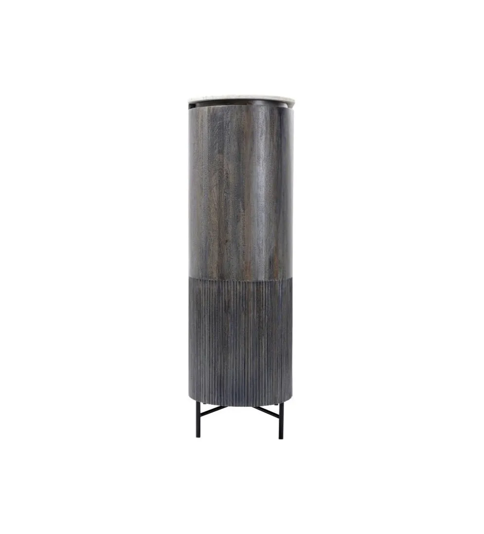 Komoda wysoka GLENN 100 cm antracytowa