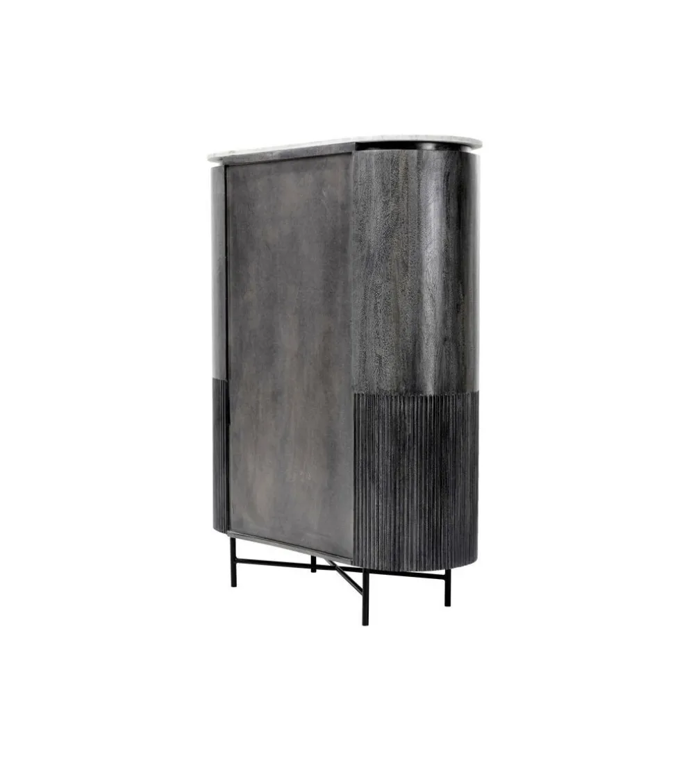 Komoda wysoka GLENN 100 cm antracytowa