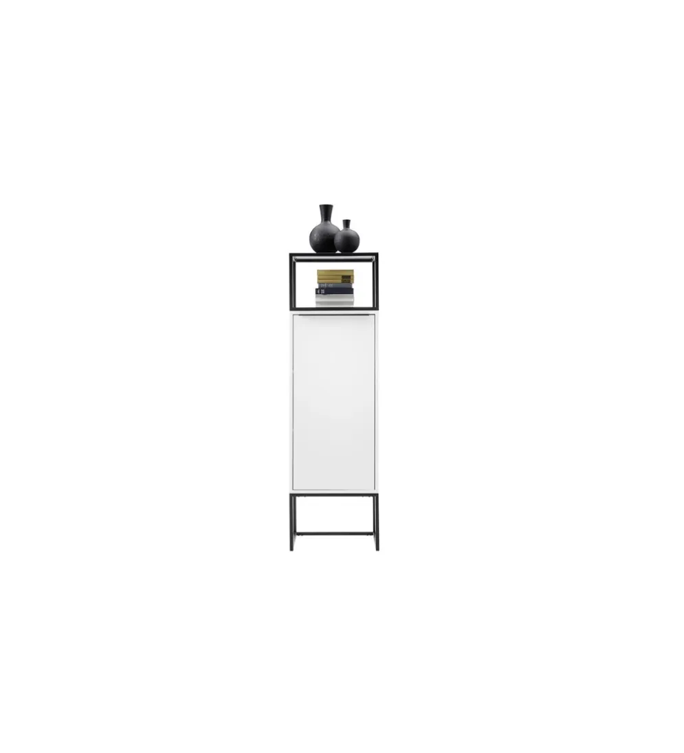 Komoda wysoka LILLE 50 cm biała
