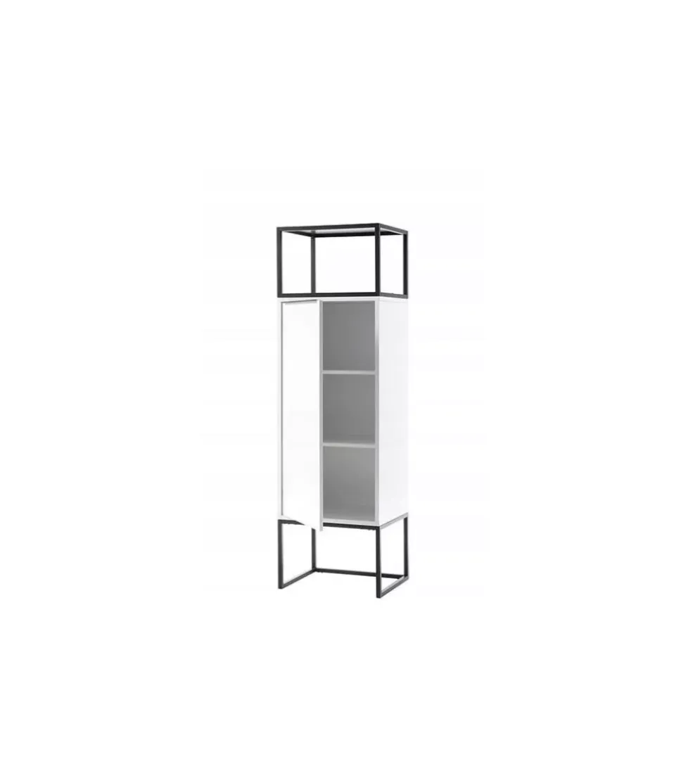 Komoda wysoka LILLE 50 cm biała
