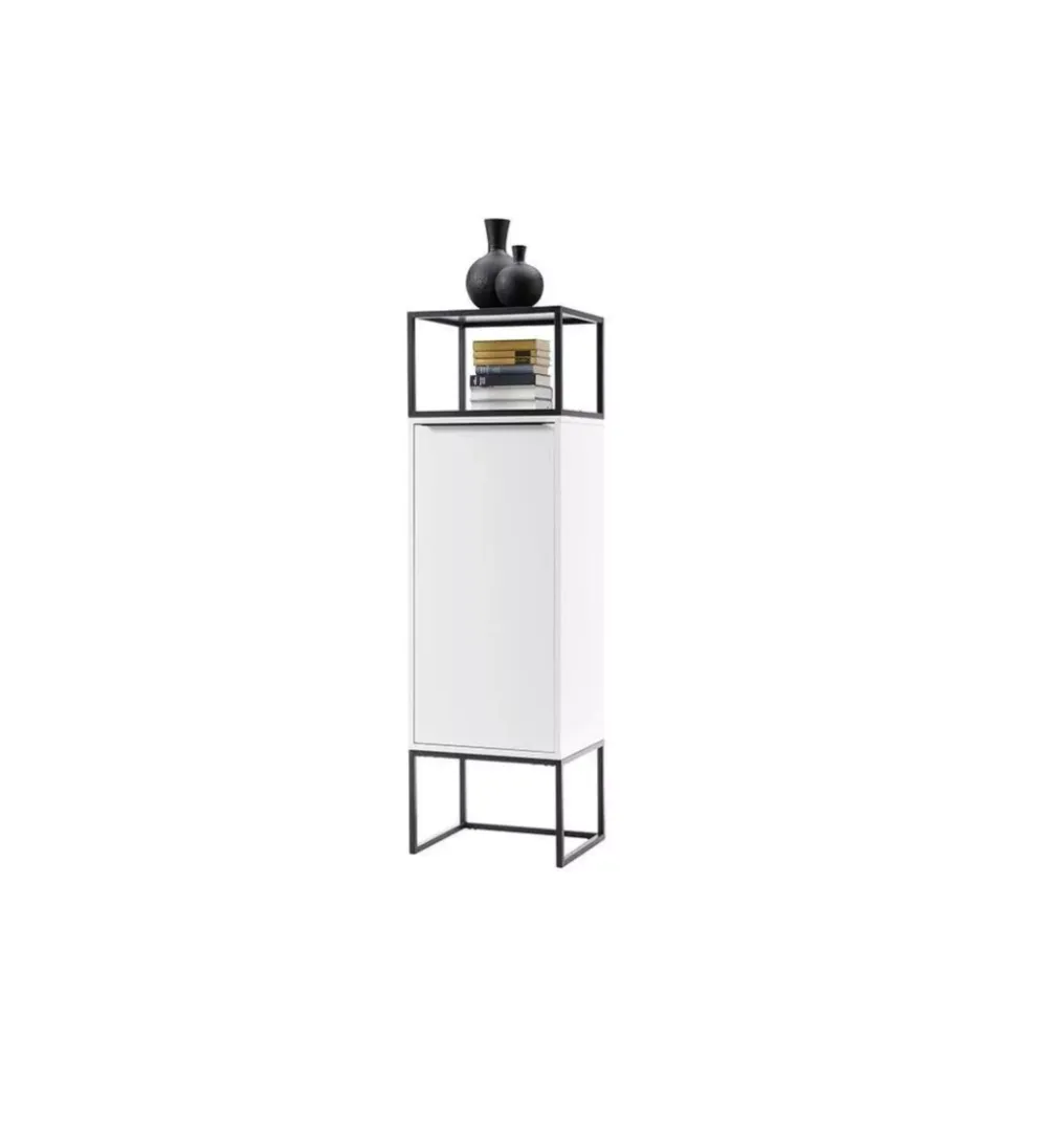 Komoda wysoka LILLE 50 cm biała