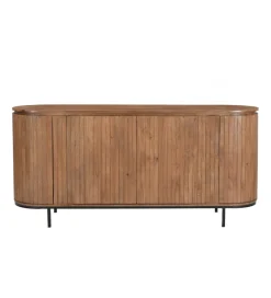 Komoda wysoka NOORK 115 cm w kolorze orzechowym