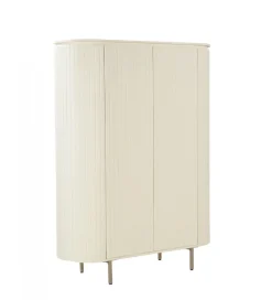 Komoda wysoka PATOU 150 cm jasnobeżowy drewno mango