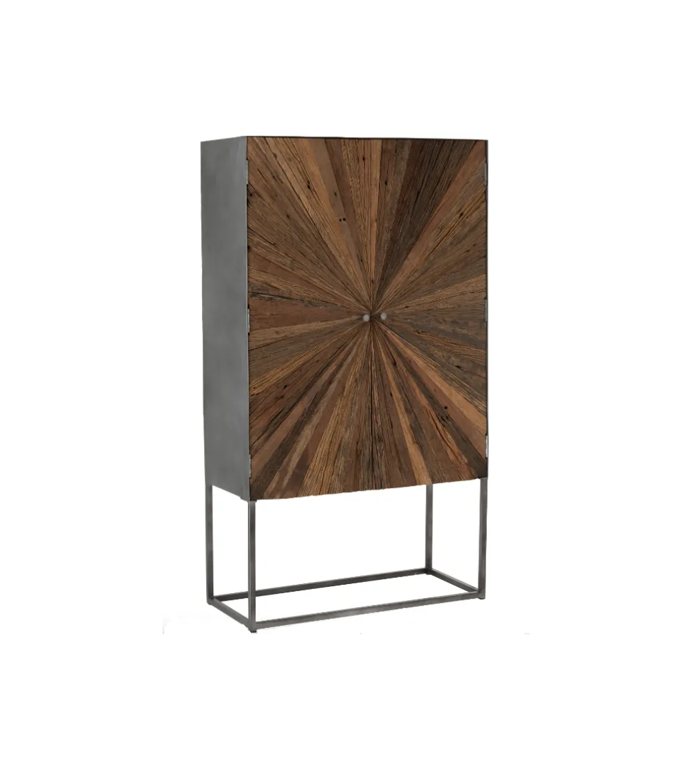 Komoda wysoka ZYGZAK 60 cm naturalna