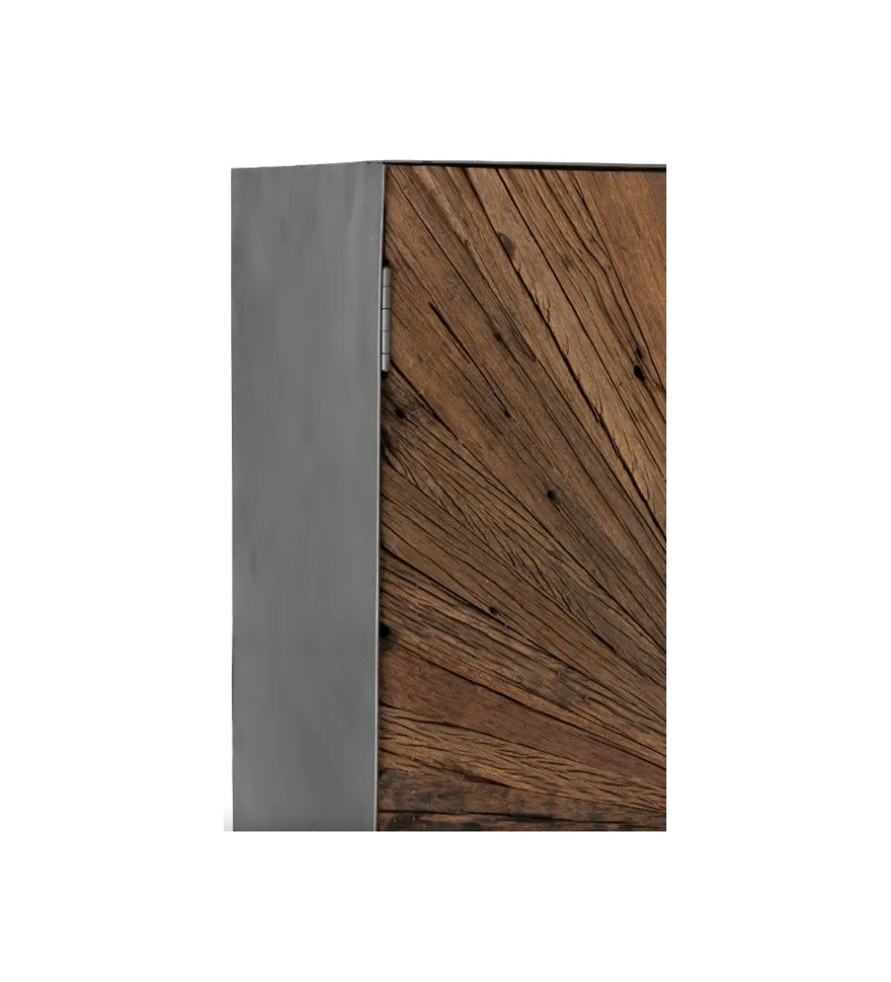 Komoda wysoka ZYGZAK 60 cm naturalna