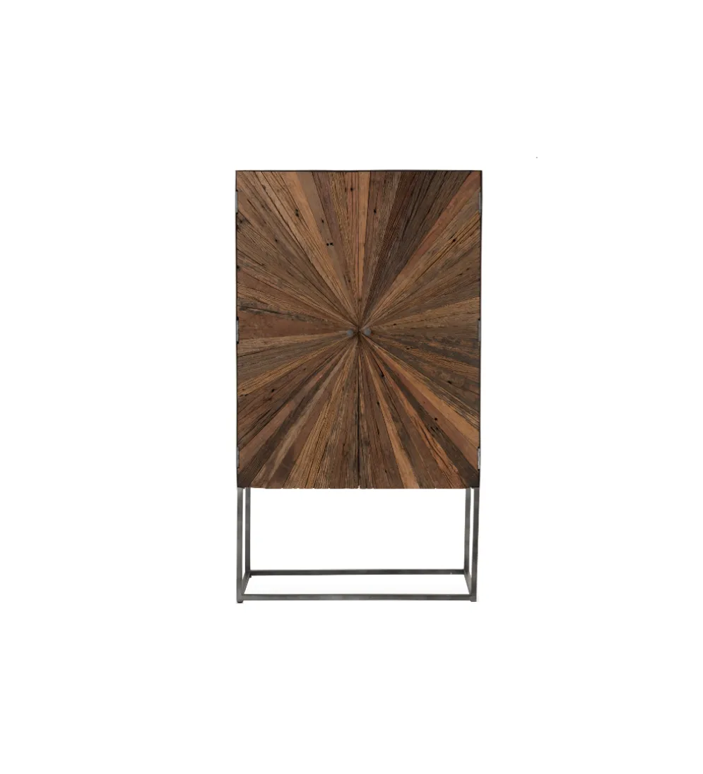 Komoda wysoka ZYGZAK 60 cm naturalna