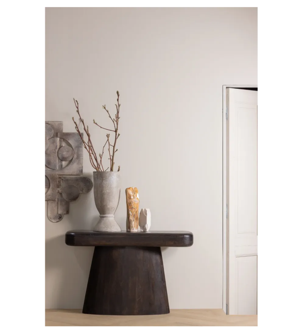 Konsola AMCO 120 cm drewno mango ciemny brąz