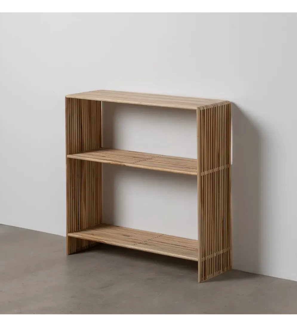 Konsola BELLAMONTE 85 cm drewno teak naturalna