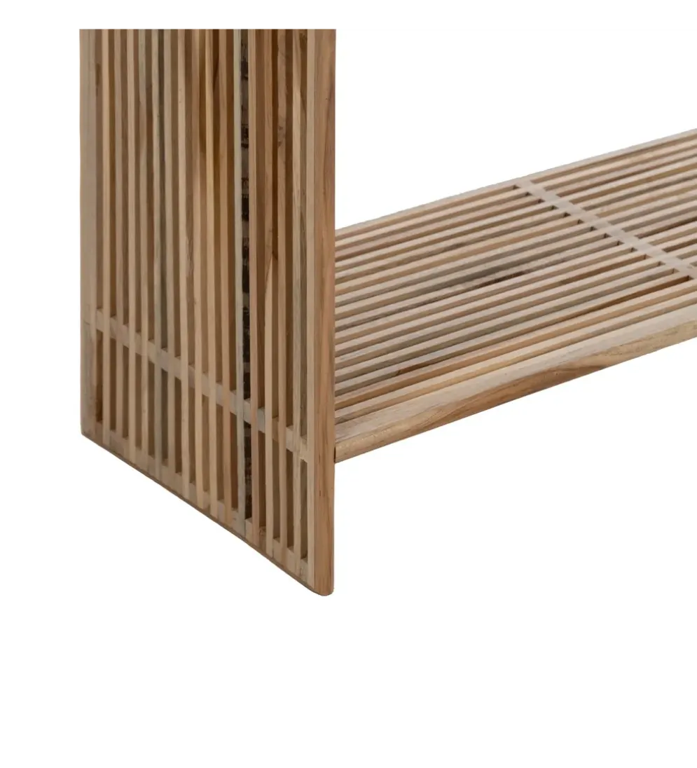Konsola BELLAMONTE 85 cm drewno teak naturalna