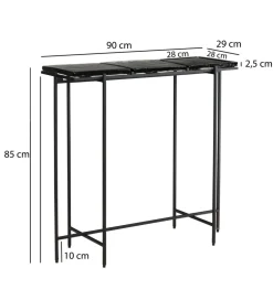 Konsola LAILA 90 cm czarna