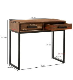 Konsola LORENTE 90 cm drewno sheesham