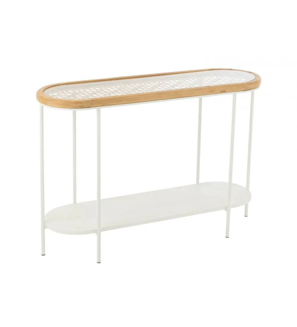 Konsola MATI 120 cm drewno biała