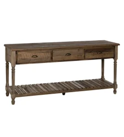 Konsola PERTON 184 cm drewno jodły brązowe