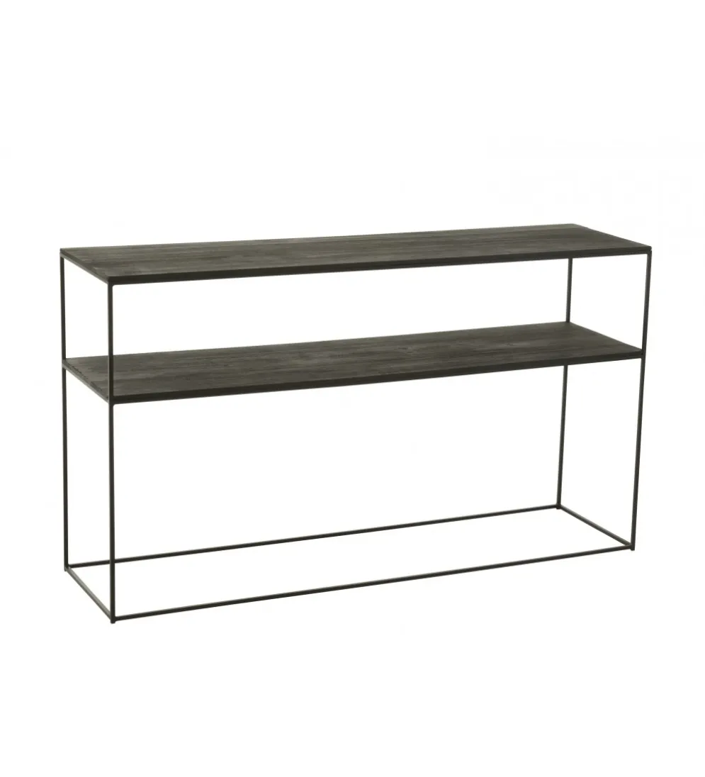 Konsola RECTANGLE 140 cm drewno czarne