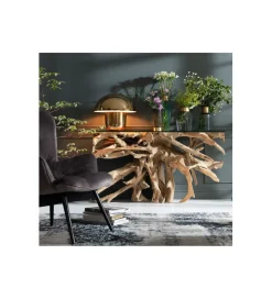Konsola ROOTS 150 cm drewno teak naturalna
