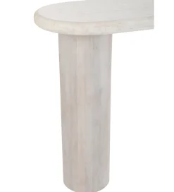 Konsola ROUNDEGO 91 cm marmur biały