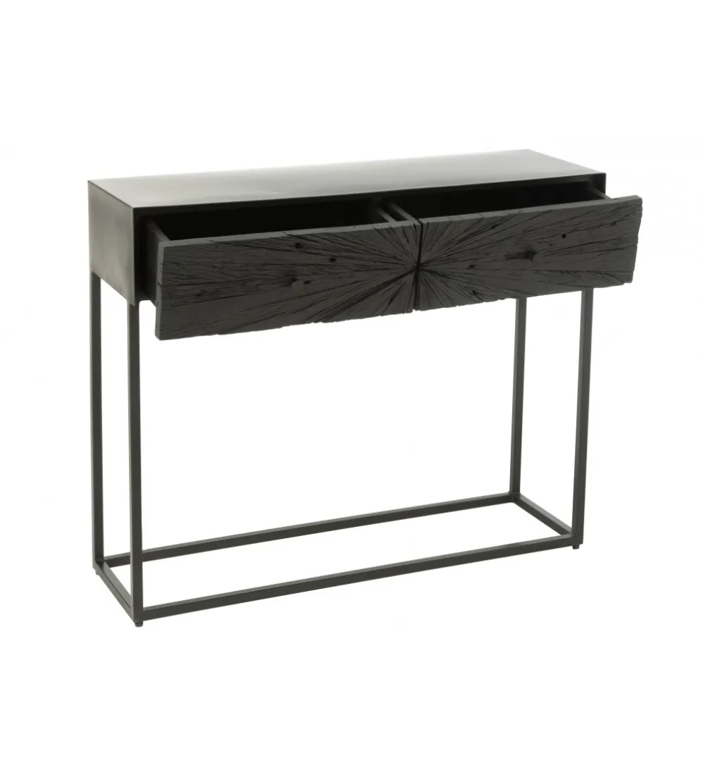 Konsola SHANIL 100 cm drewno czarna