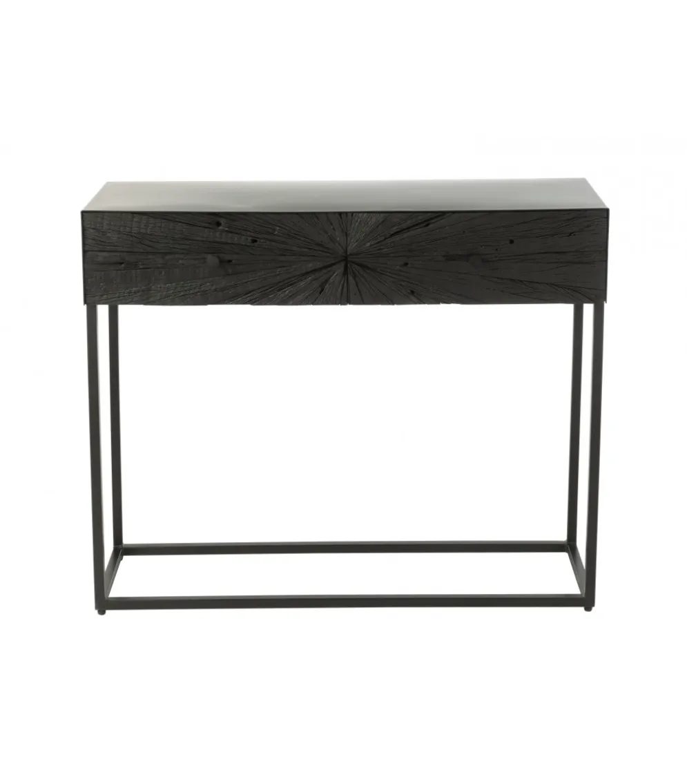 Konsola SHANIL 100 cm drewno czarna