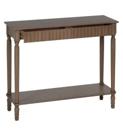 Konsola TEMPU 90 cm drewno sosna brązowy outlet