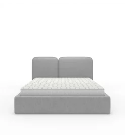 Łóżko tapicerowane MAMLO 140/160/180 cm x 200 cm ze stelażem i pojemnikiem na pościel w różnych kolorach do wyboru