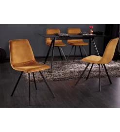Krzesło Amsterdam Retro ciemna musztarda