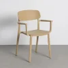 Krzesło BARETO 80 cm khaki z podłokietnikami