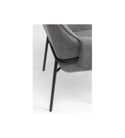Krzesło BESS 83 cm bouclé szary
