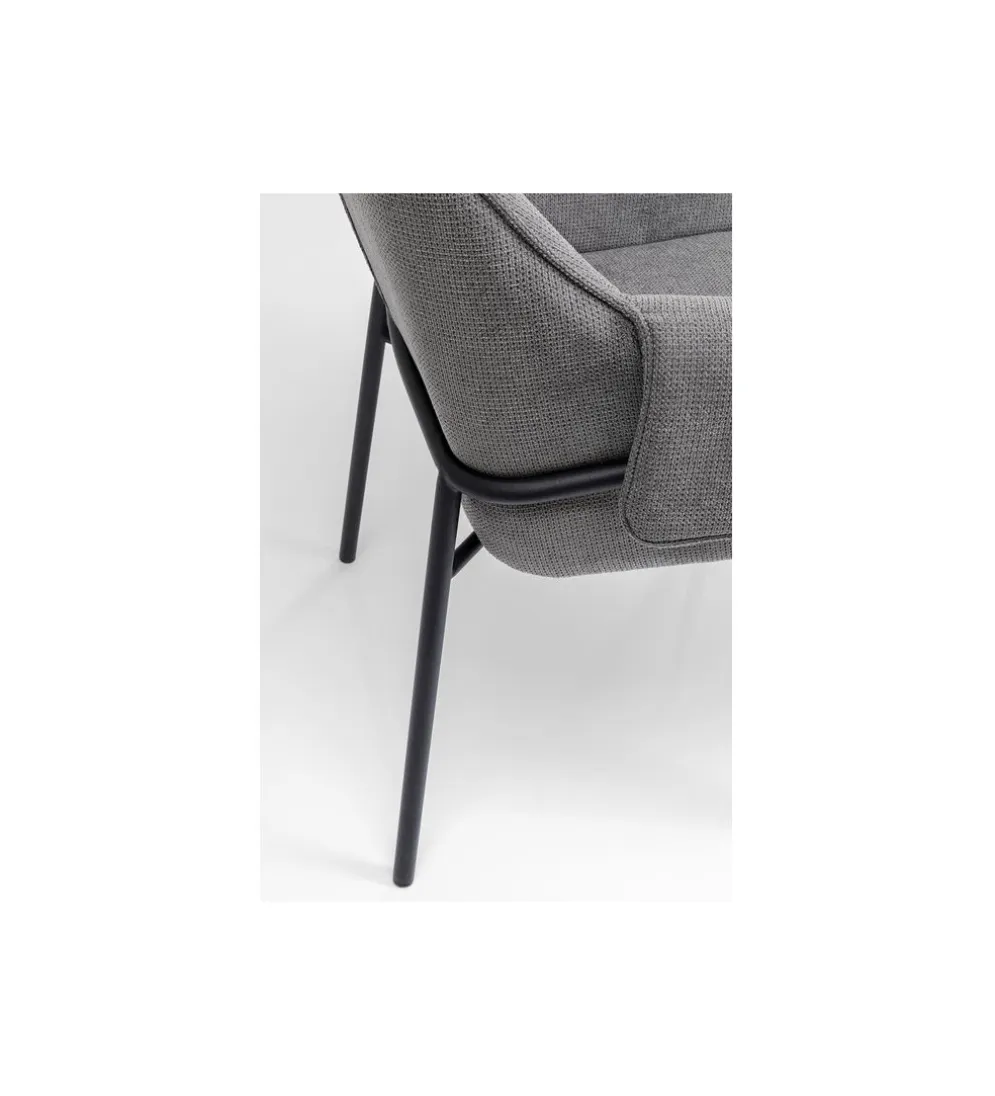 Krzesło BESS 83 cm bouclé szary
