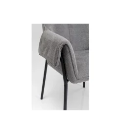 Krzesło BESS 83 cm bouclé szary